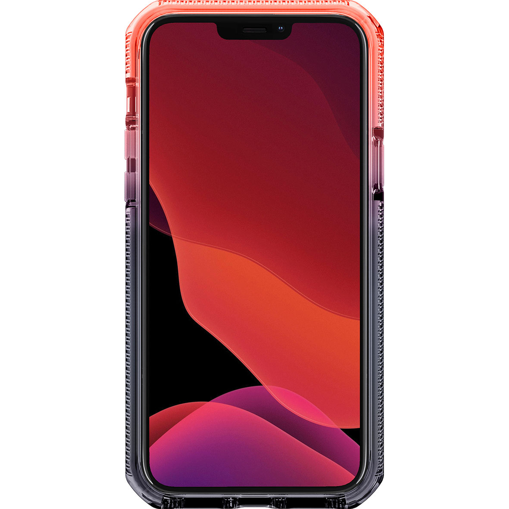 Чехол-накладка ITSKINS SUPREME PRISM для Apple iPhone 12/12 Pro (6.1) коралловый/черный